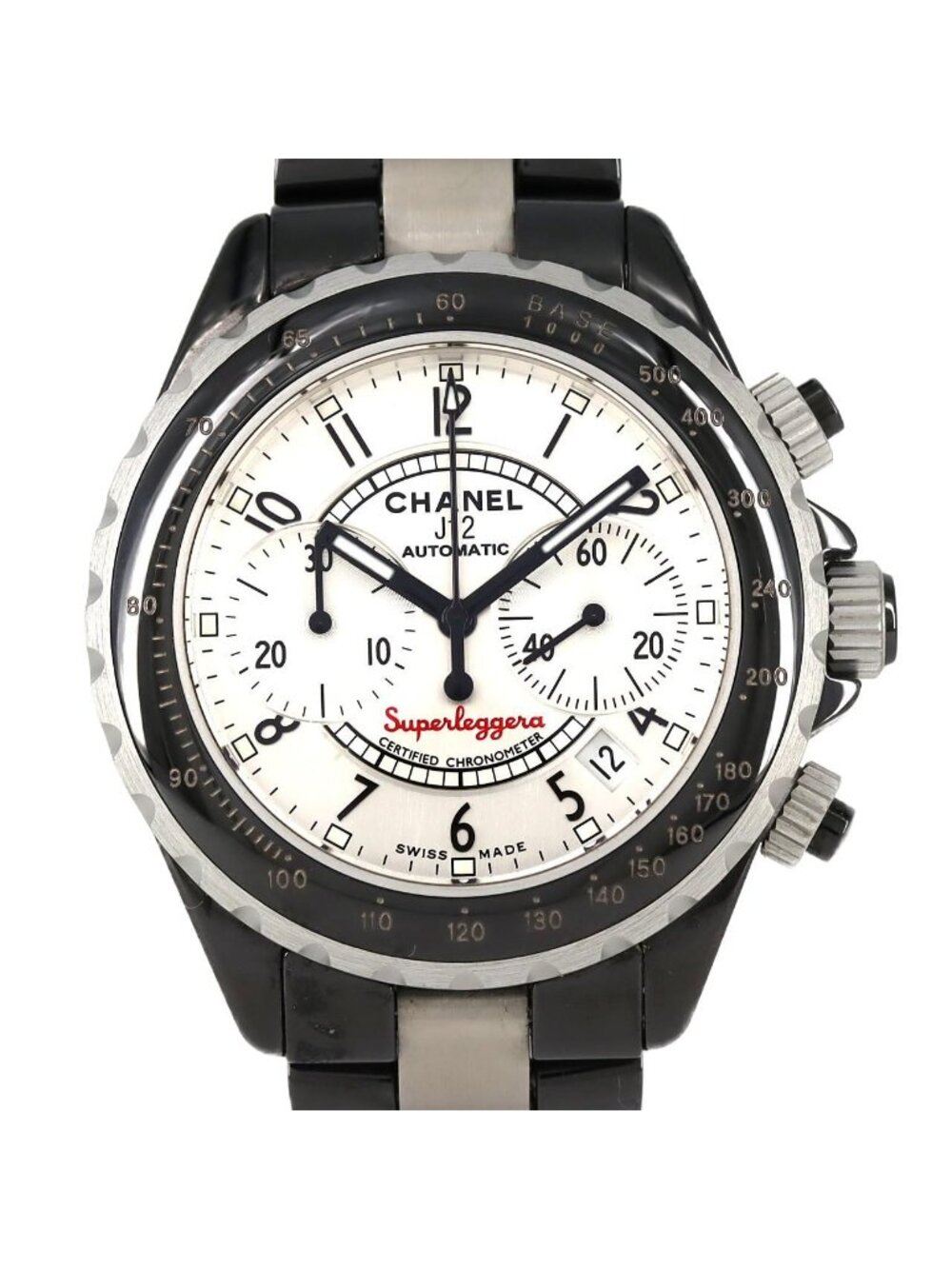 Chanel Superlegger la Chronograph Ceramic Aluminum Automatic Winding Watch